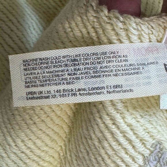 Free People Movement Start Up Pullover Oversized Relaxed Fit Yellow Gray Size M - Picture 13 of 16